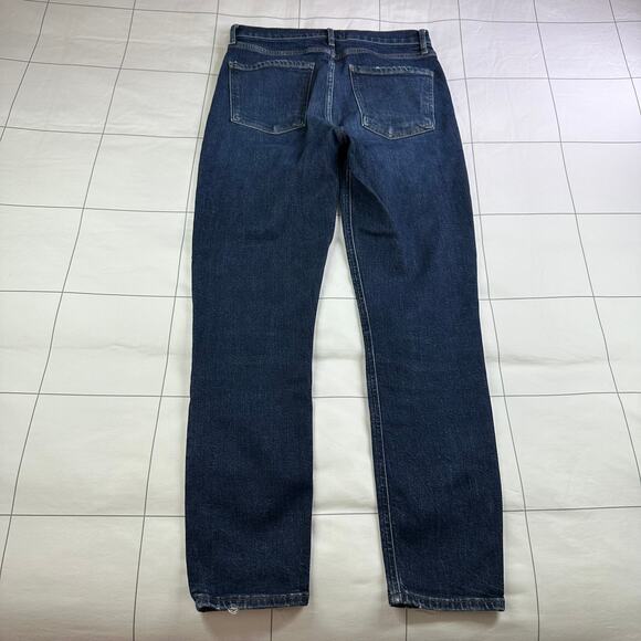 Agolde Jeans Women 27 Blue Nico High Rise Slim Cabana Button Fly Dark Wash Denim - Picture 3 of 13